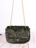 Leopard Print Plush Drawstring Purse